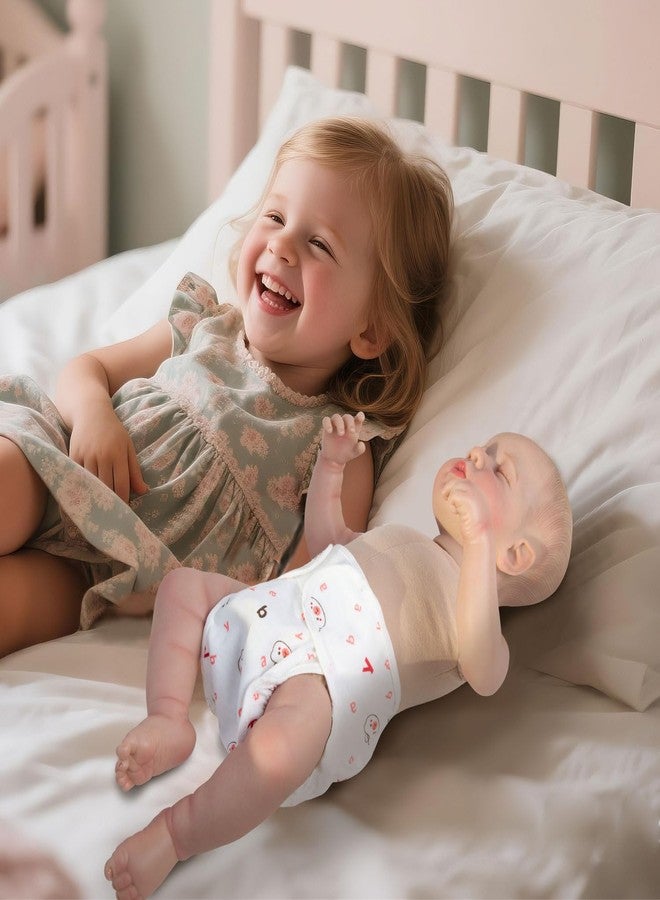 Pedolltree Reborn Baby Dolls Diapers 4-Piece Pack Fit for 17-24 inch Reborn Dolls,Realistic Newborn Baby Doll Clothes Reusable Washable - Image 3